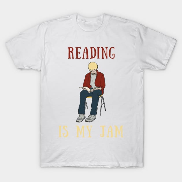 Reading is my jam T-Shirt by IOANNISSKEVAS